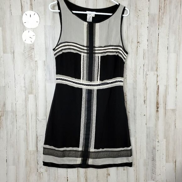 Sophie Max Sleeveless Shift Dress Black Size Large - Picture 10 of 10